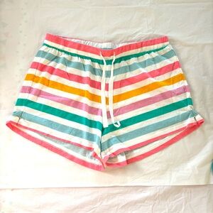NWOT J. Crew Factory Multicolor Striped Jersey PJ Shorts SZ S